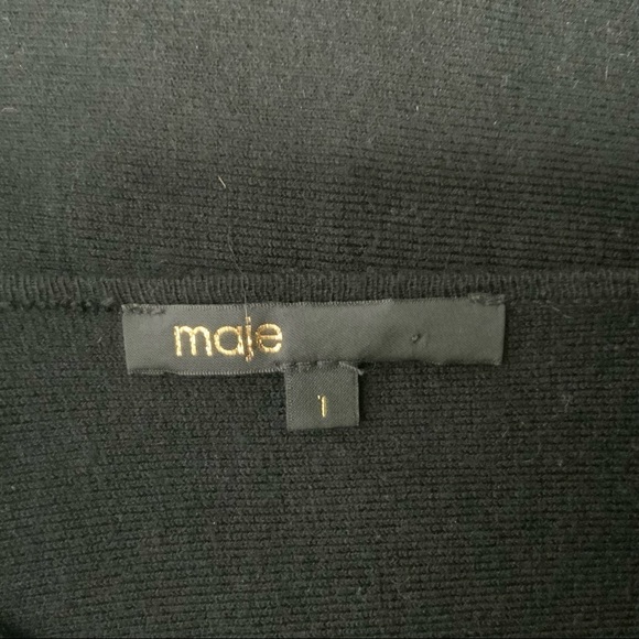 Maje black‎ cut-out sweater. - Picture 8 of 10